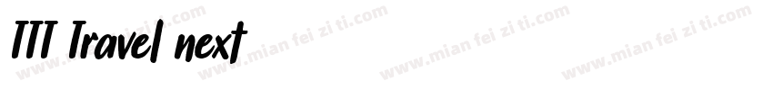 TTT Travel next字体转换
